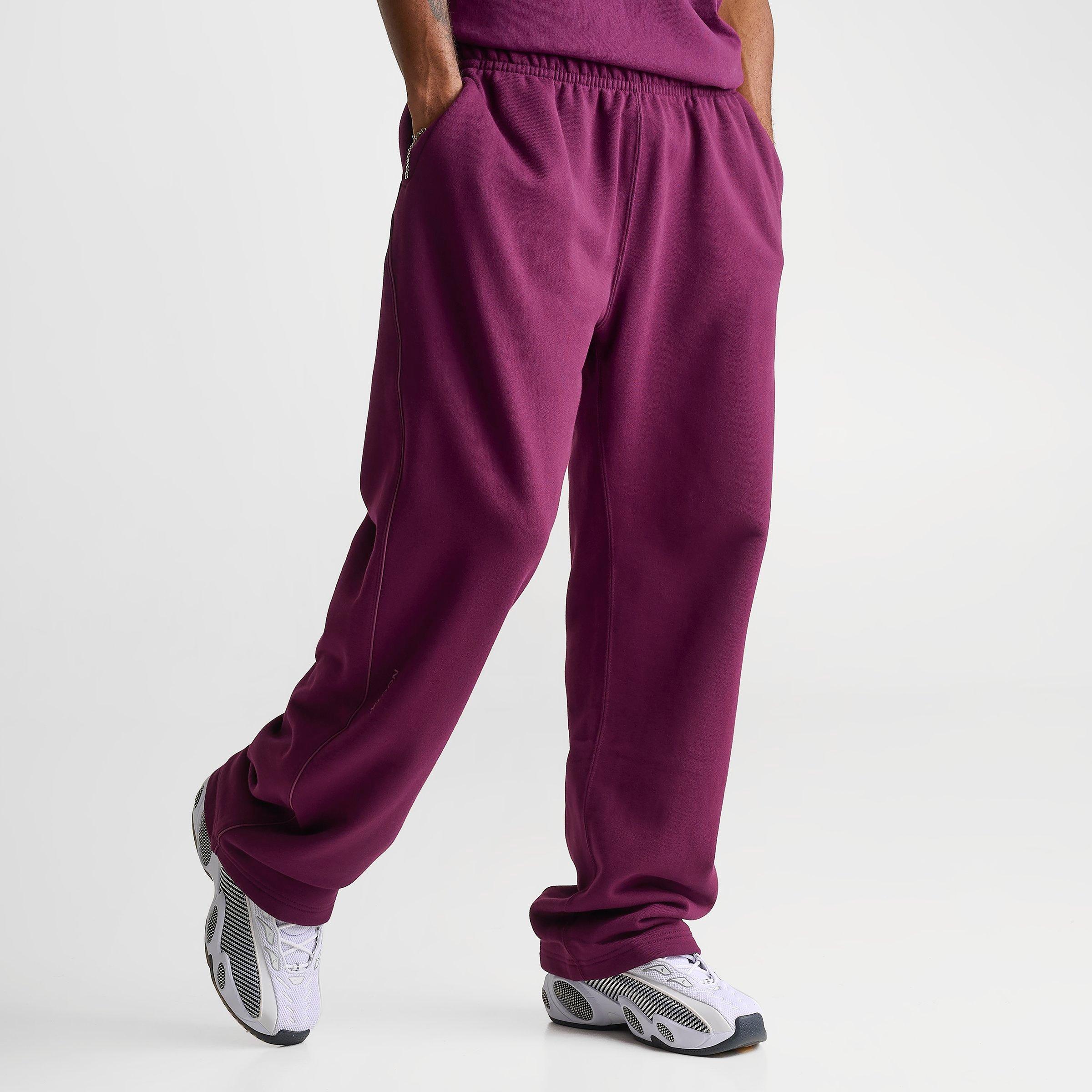 Men's Nithtke NOCTA Fleece CS Open-Hem Sweatpants - Bordeaux/Light Bordeaux