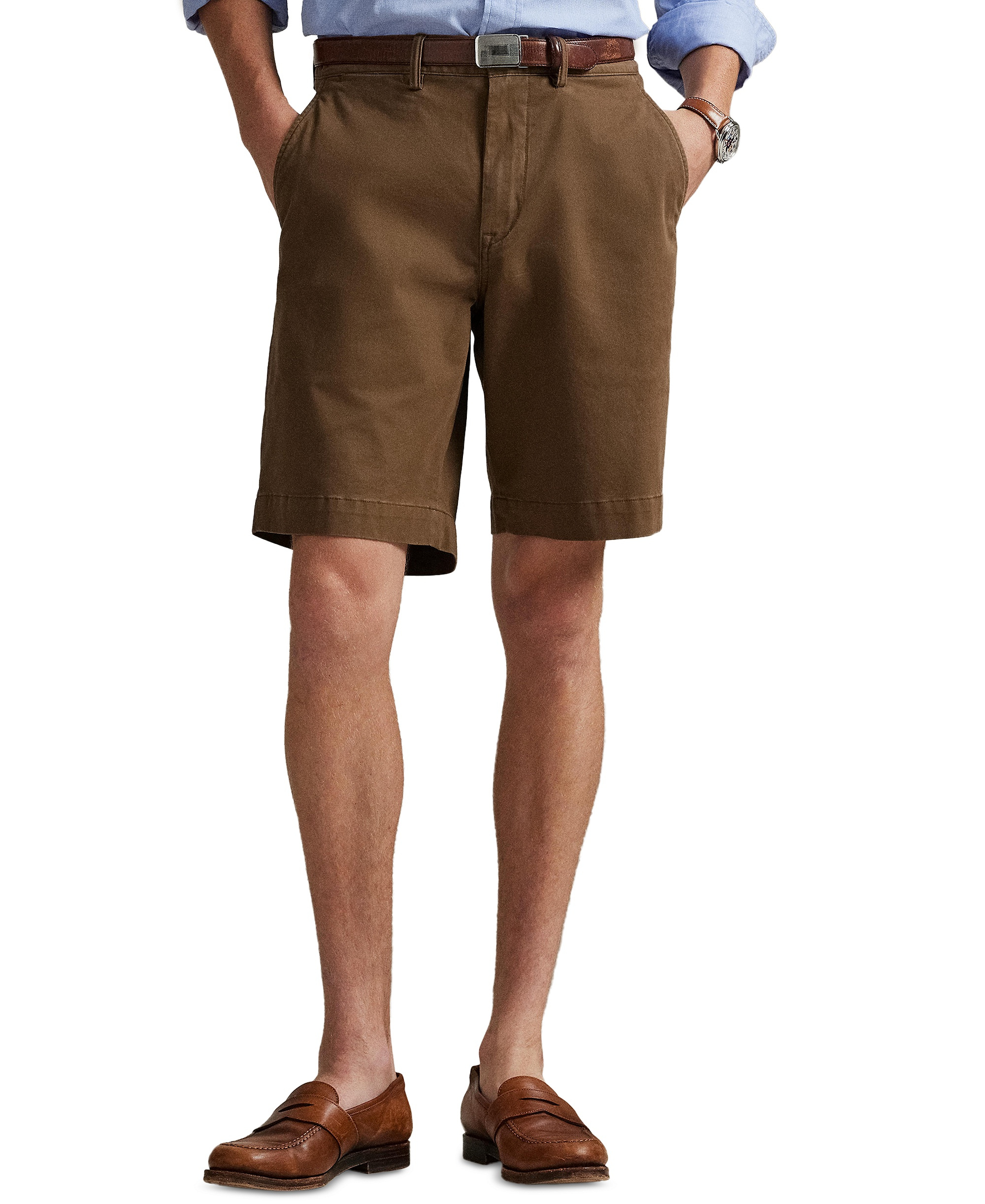 Polo Ralph Lauren Men's Stretch Classic-Fit Chino Shorts, 9" inseam - Chestnut