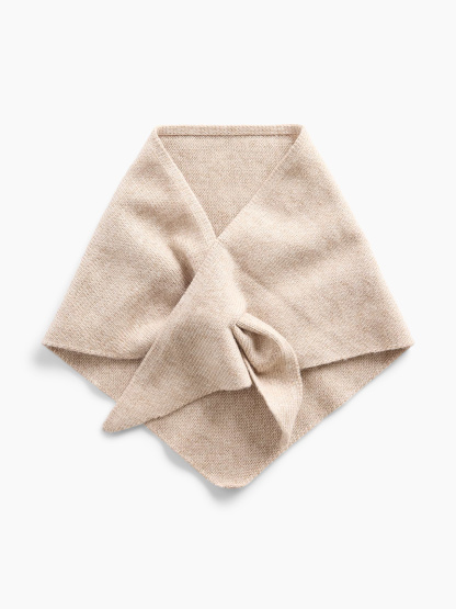 Knit Triangle Scarf - Cobblestone