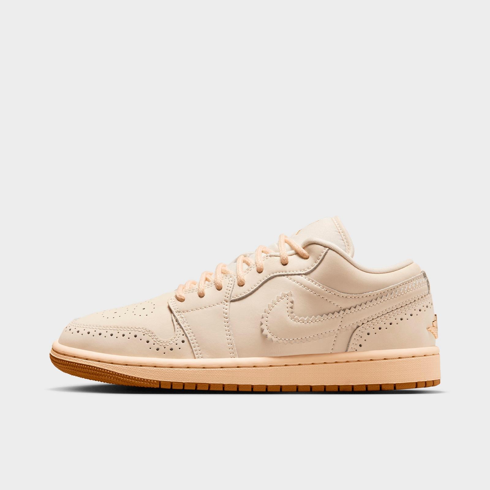 Women's Air Jordan 1 Low SE Casual Shoes - Chalk/Metallic Gold/Pearl White/Chalk - view 1