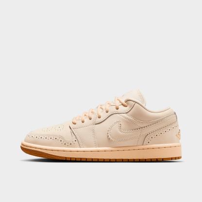 Women's Air Jordan 1 Low SE Casual Shoes - Chalk/Metallic Gold/Pearl White/Chalk - view 1