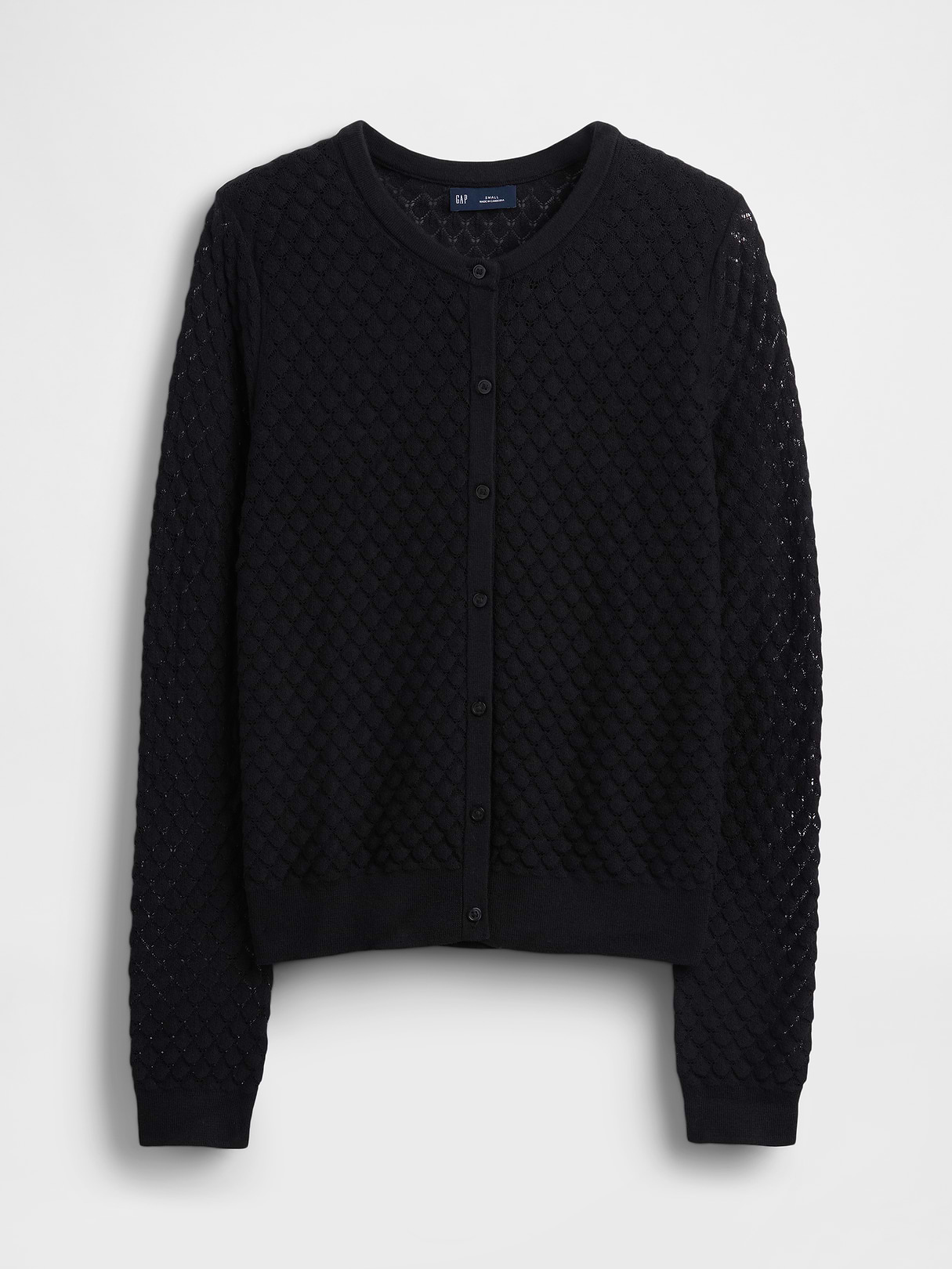 CashSoft Crop Cardigan - Black