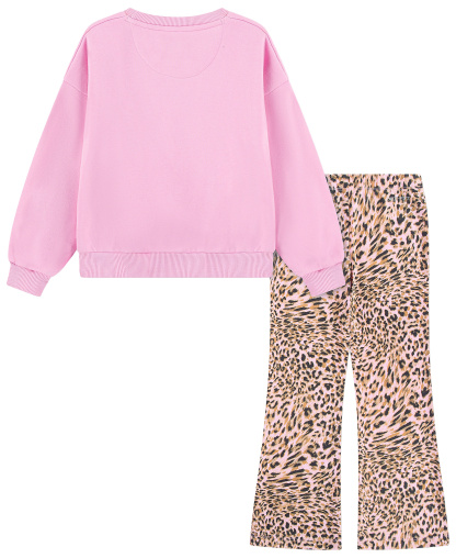 Nike Girls' 4-6X Printed Top and Leggings, 2-Piece Set - Pink Rise