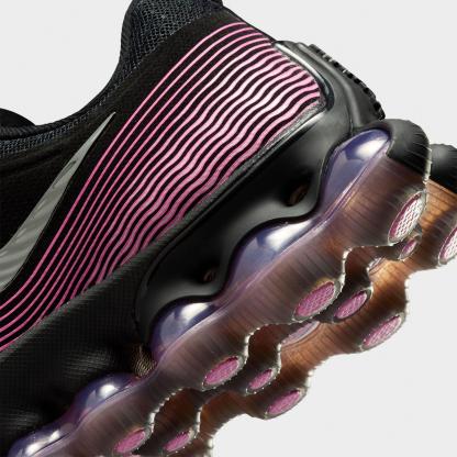 Big Kids' Nithtke Air Liquid Max Casual Shoes - Black/Metallic Silver/Playful Pink - Detail shot