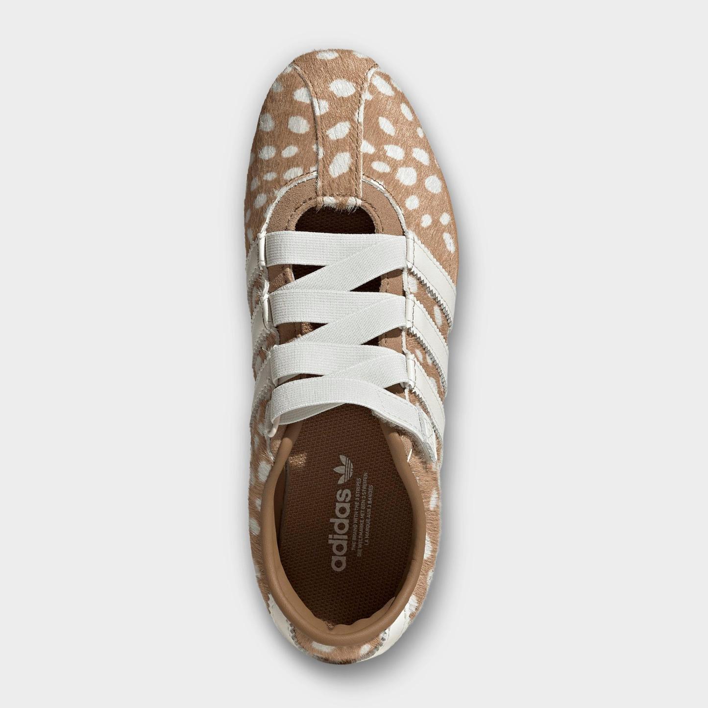 Women's adidas Originals Tokyo MJ Casual Shoes - Part 1 - Brown Desert/Off White/Gum - Top view