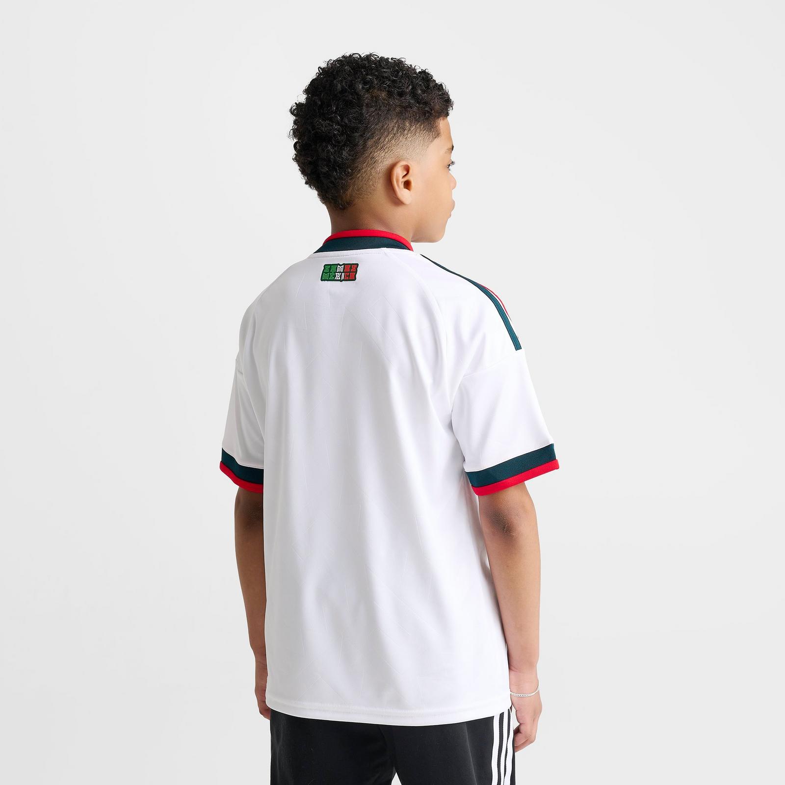 Big Kids' adidas Mexico 2026 Away Replica Soccer Jersey - White - view 4