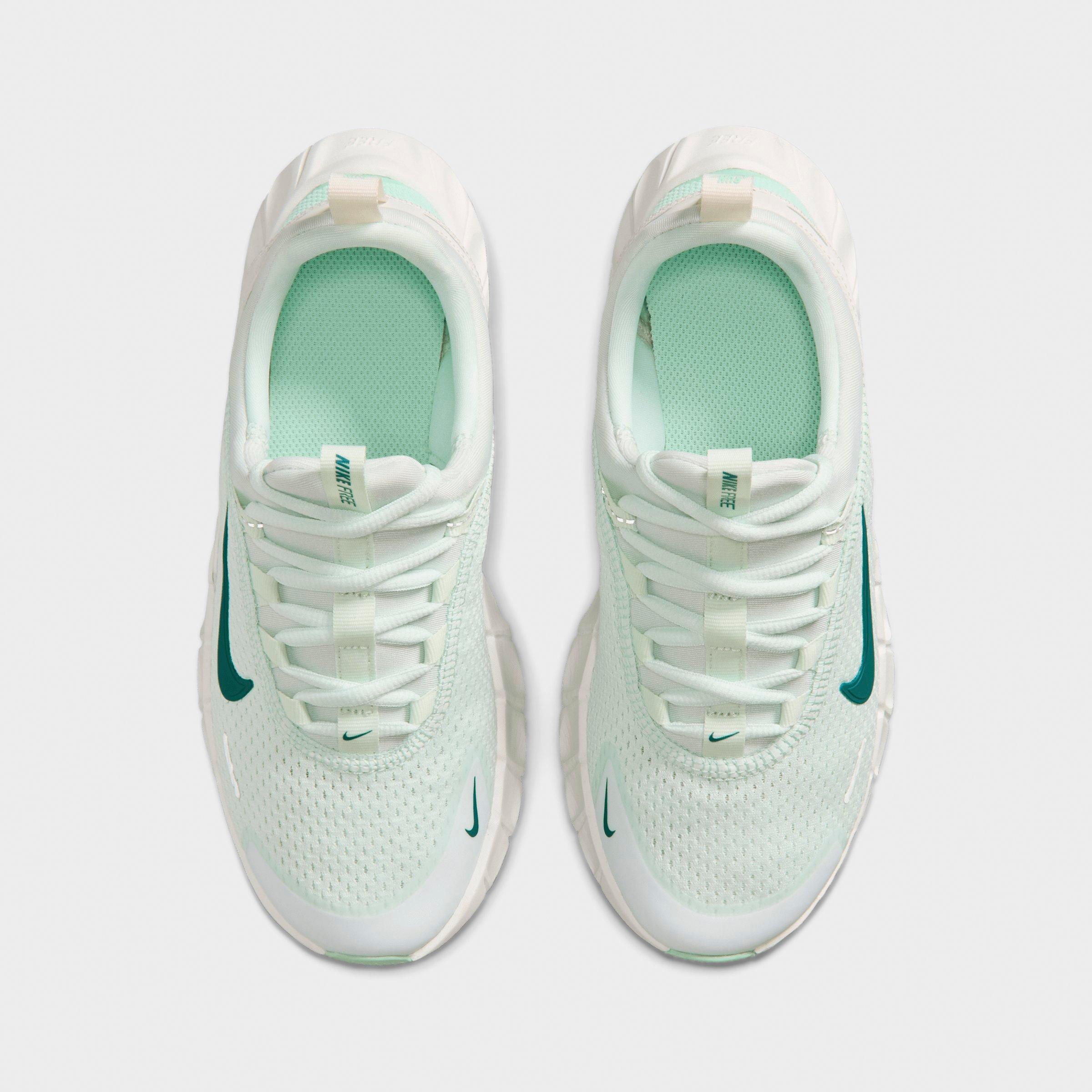 Big Kids' Nithtke Free Ride Running Shoes - Barely Green/Arctic Green/Phantom/Bright Spruce - Top view