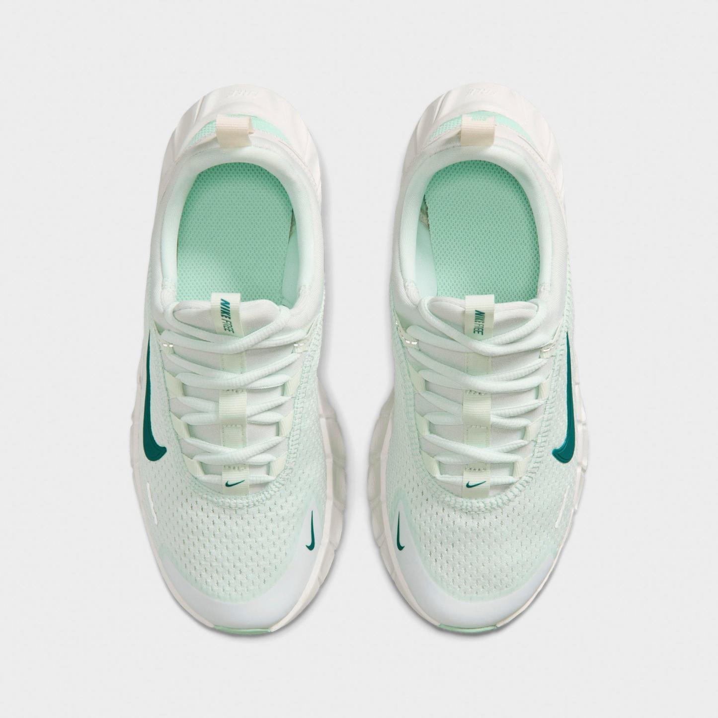 Big Kids' Nithtke Free Ride Running Shoes - Barely Green/Arctic Green/Phantom/Bright Spruce - Top view
