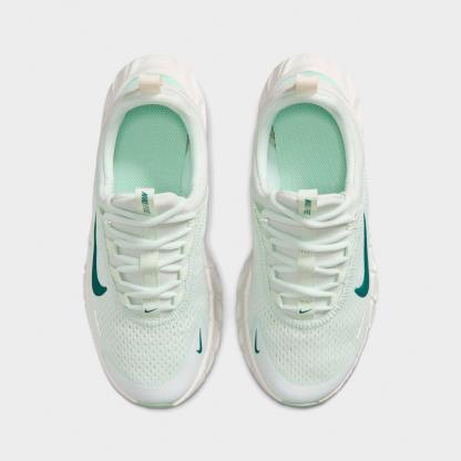 Big Kids' Nithtke Free Ride Running Shoes - Barely Green/Arctic Green/Phantom/Bright Spruce - Top view