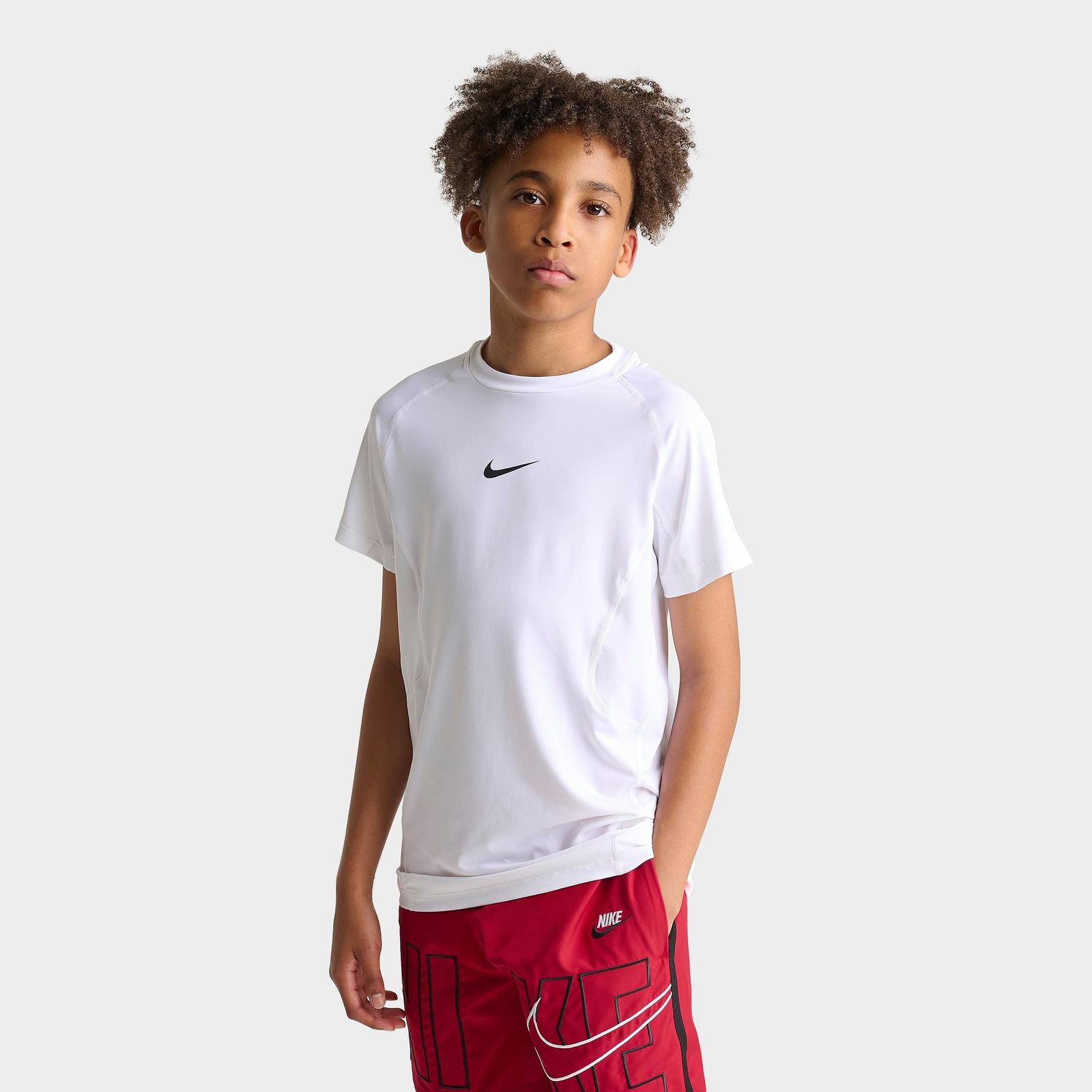 Boys' Big Kids' Nike Dri-FIT Pro T-Shirt - White