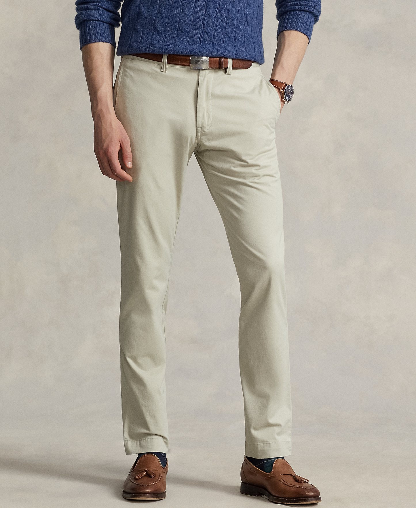 Polo Ralph Lauren Men's Slim-Fit Stretch Chino Pants - Classic Stone