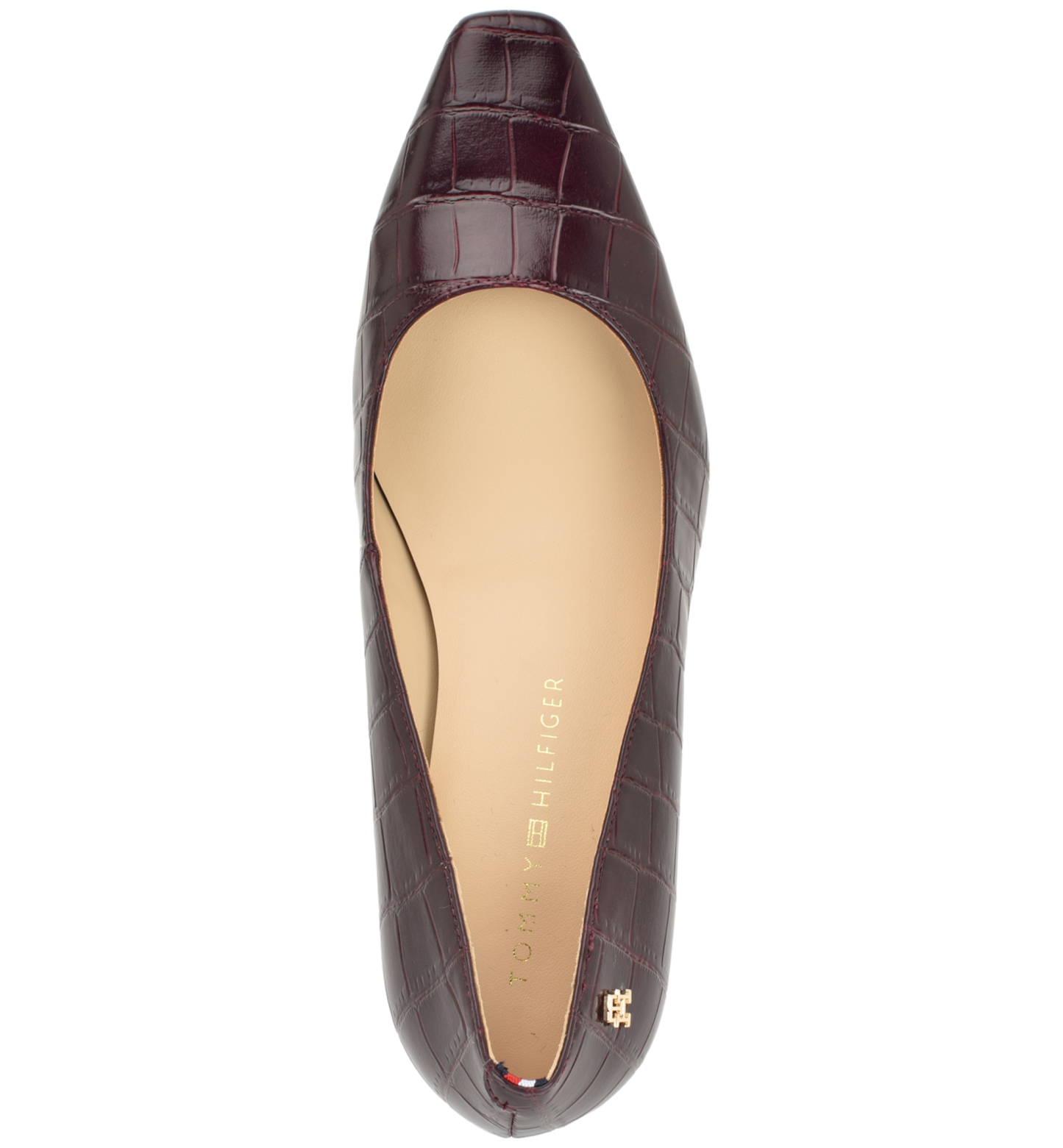 Tommy Hilfiger Women's Opheili Classic Block Heel Pumps - Dark Red Croco