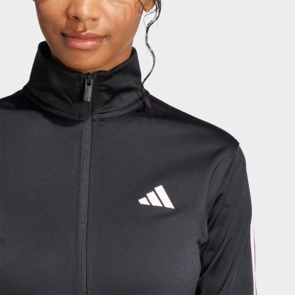 Women's adidas Sportswear DAYREADY Full-Zip Track Top - Black/Clear Pink
