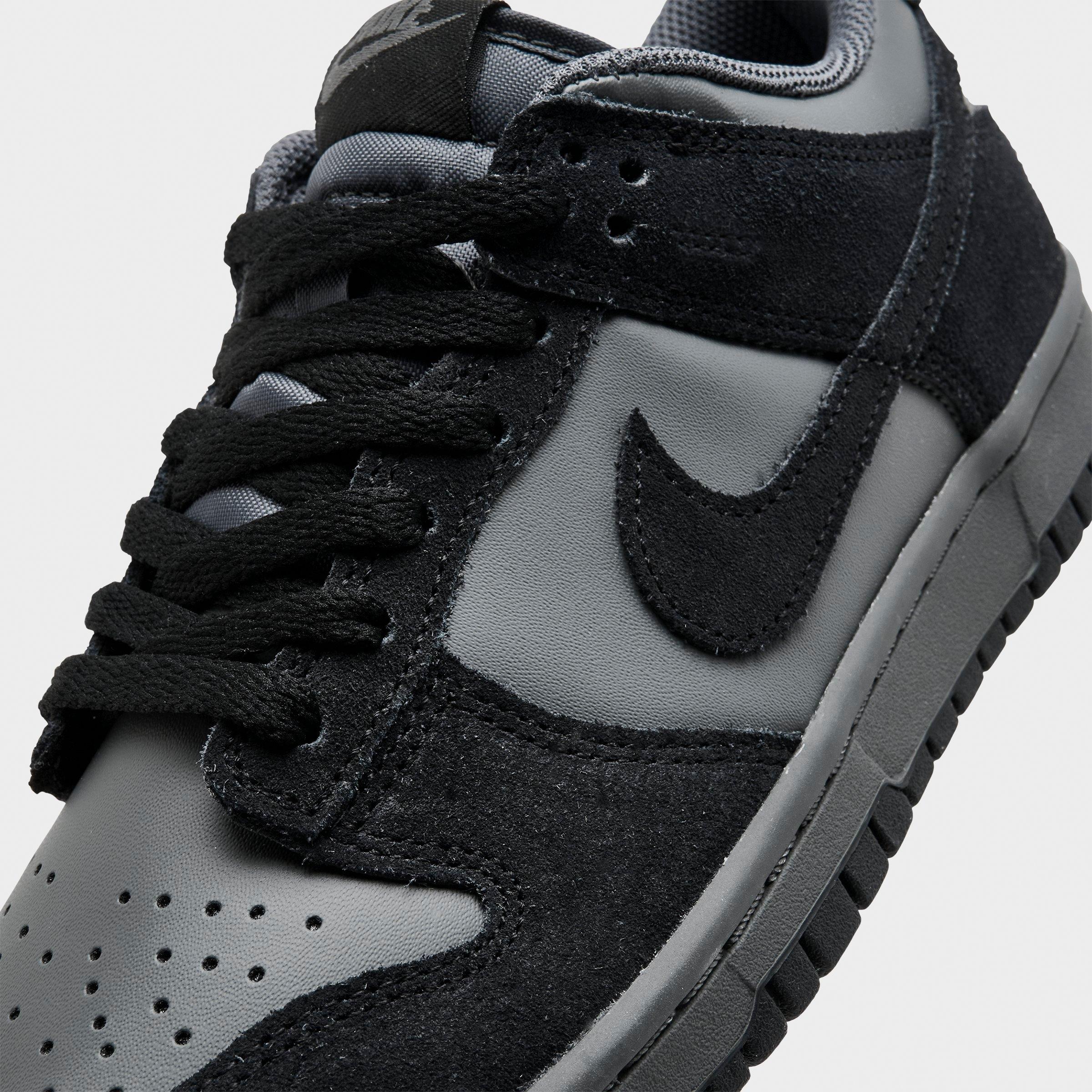 Big Kids' Nithtke Dunk Low Casual Shoes - Part 1 - Iron Grey/Black - Detail shot