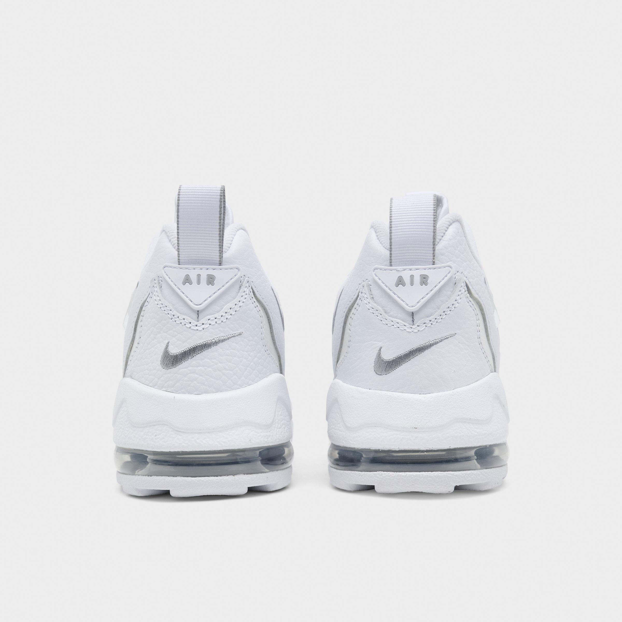 Men's Nithtke Air DT Max '96 Low Casual Shoes - White/Metallic Silver/White/Light Smoke Grey - Back view