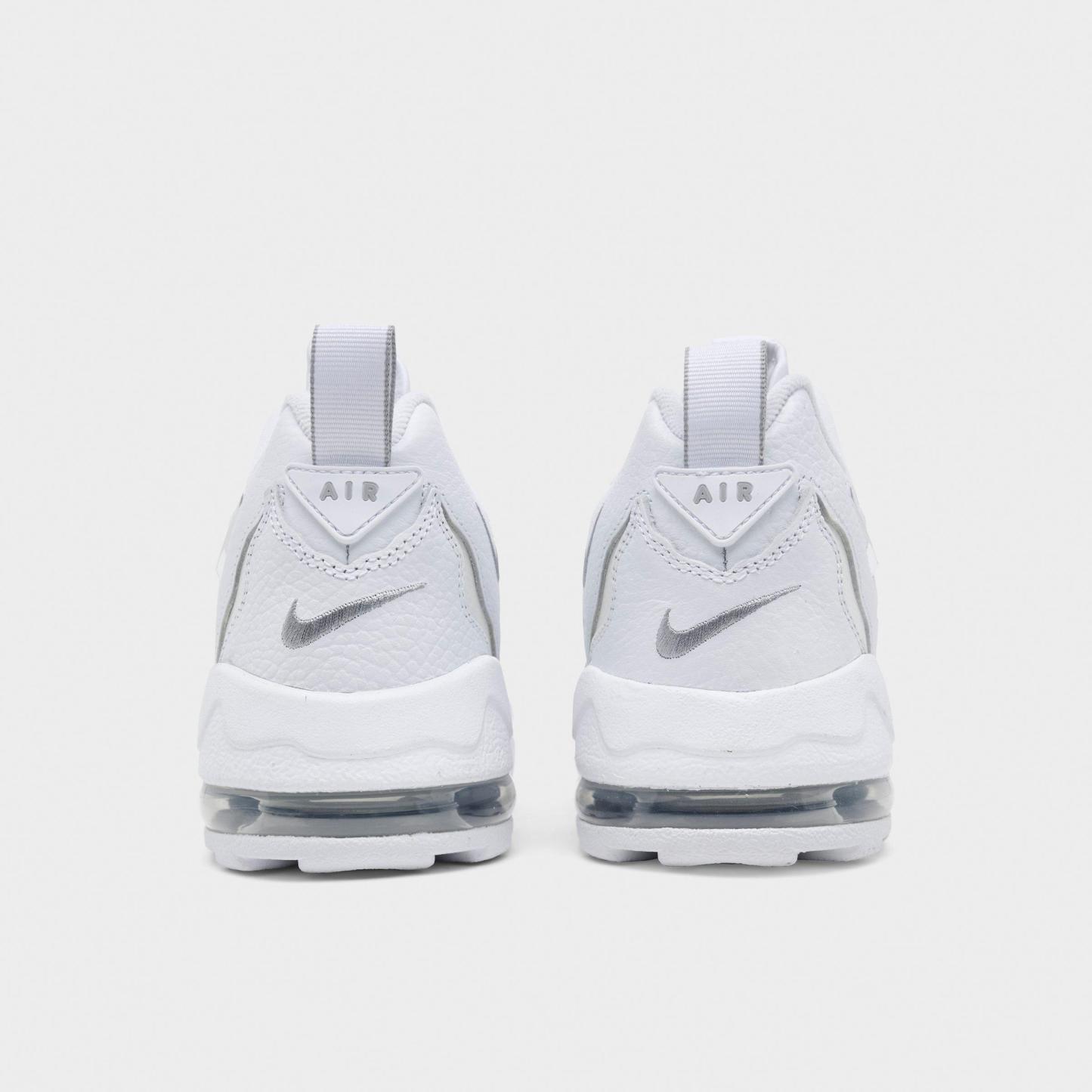 Men's Nithtke Air DT Max '96 Low Casual Shoes - White/Metallic Silver/White/Light Smoke Grey - Back view