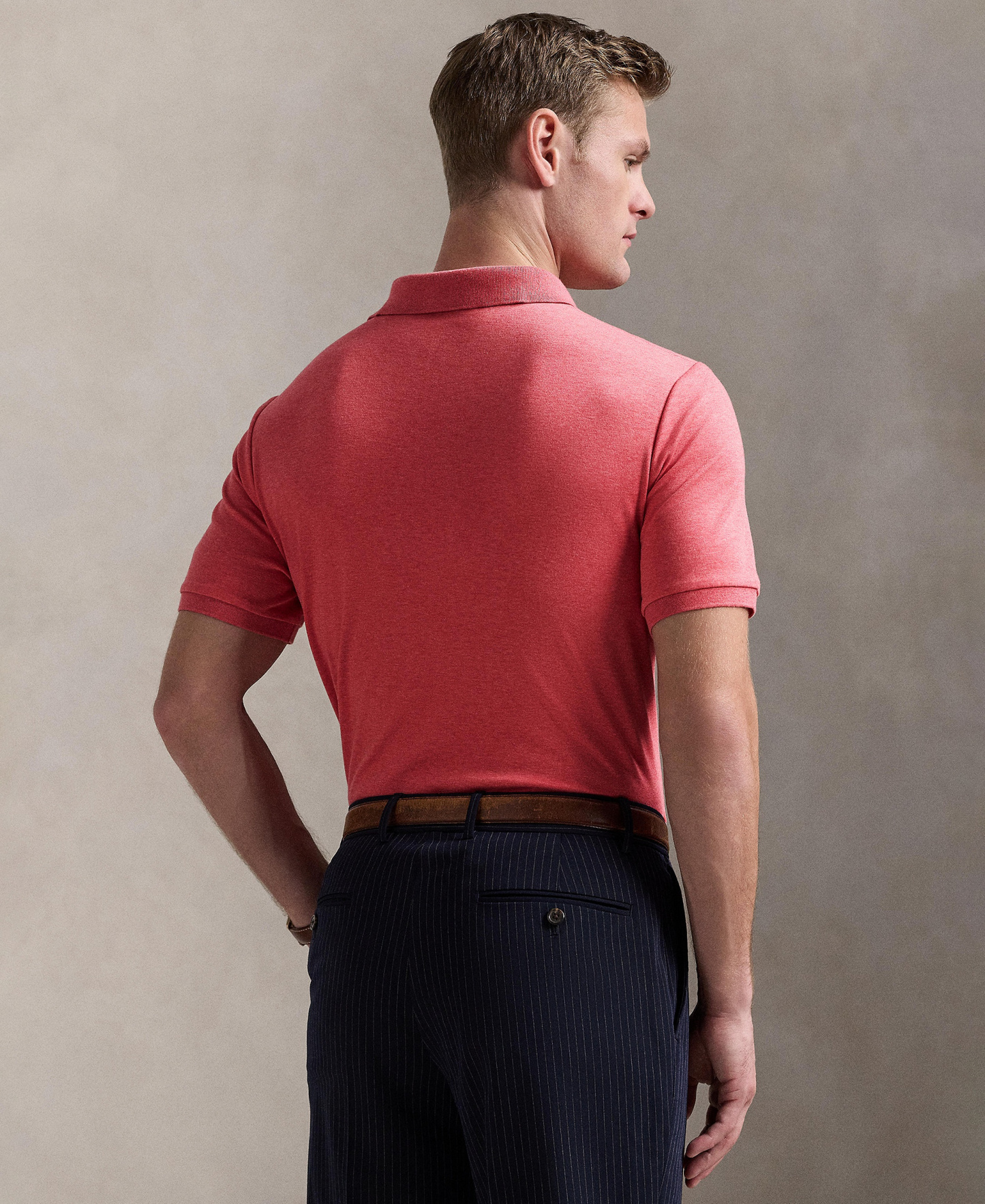 Polo Ralph Lauren Men's Custom Slim-Fit Soft Cotton Polo Shirt - Highland Rose Heather