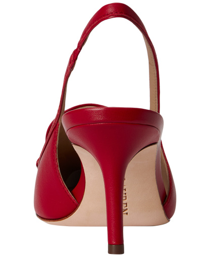 Lauren Ralph Lauren Women's Khloe Slingback Loafer Pumps - Festive Red, Natural, Buff