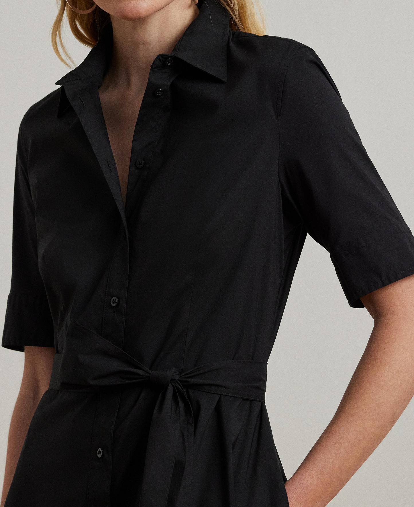 Lauren Ralph Lauren Women's Cotton Shirtdress - Polo Black