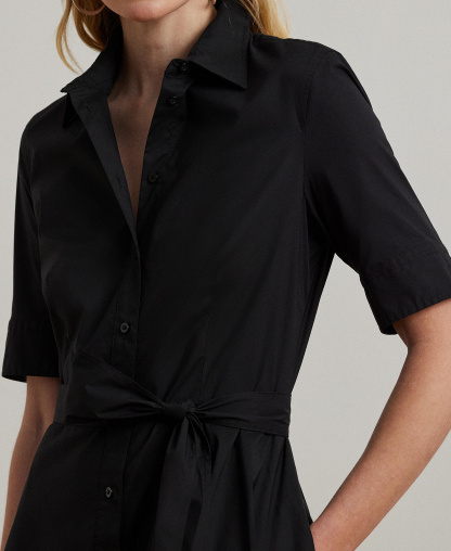 Lauren Ralph Lauren Women's Cotton Shirtdress - Polo Black