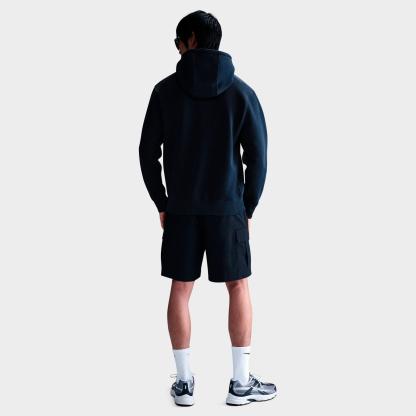 Men's Nithtke Club Fleece Embroidered Premium Full-Zip Hoodie - Part 1 - Obsidian/Obsidian/White