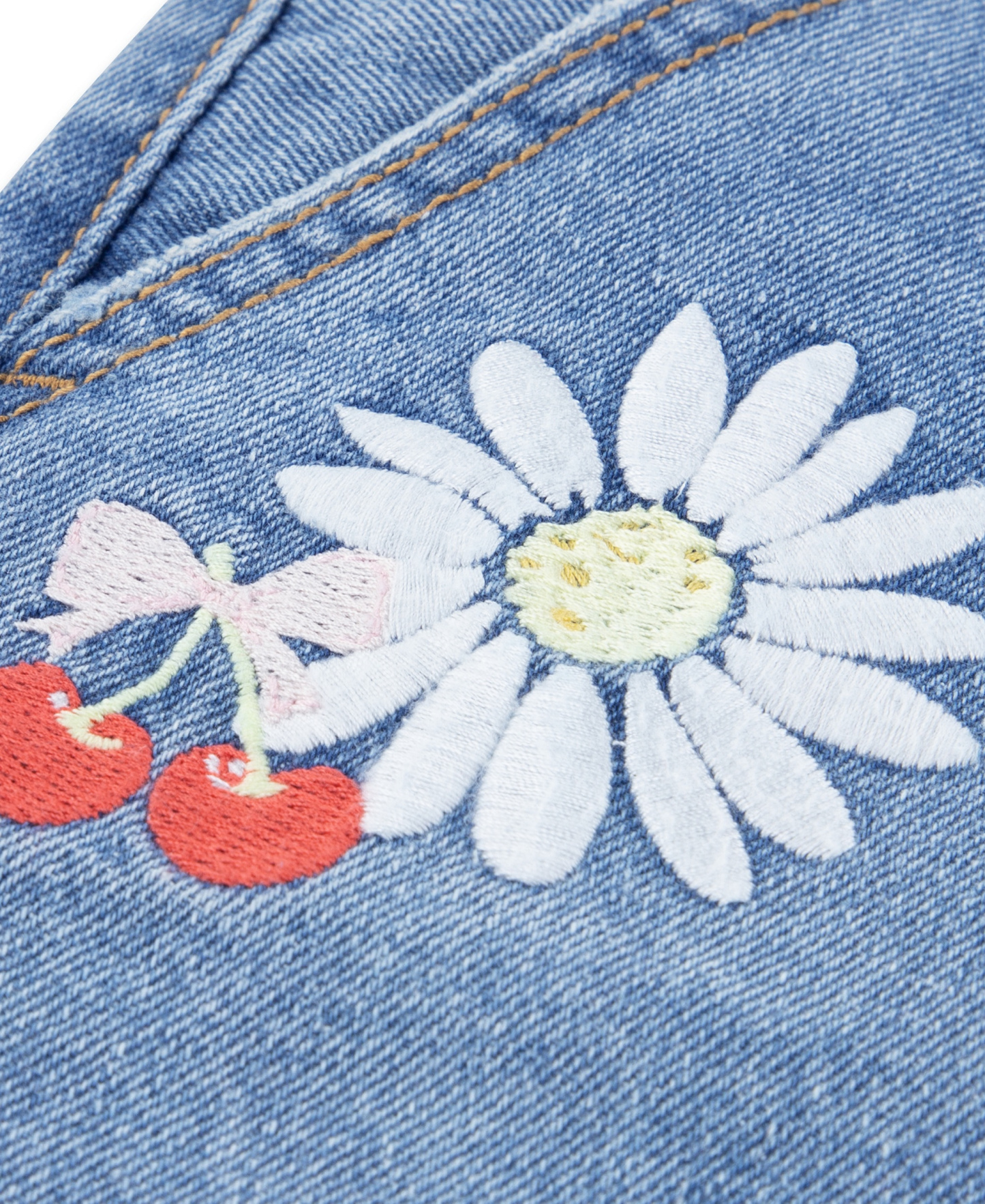 Levi's Girls' 7-16 Applique Girlfriend Shorts - Good Grades