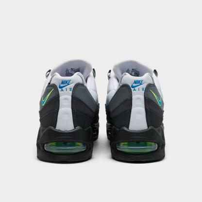 Men's Nike Air Max 95 Big Bubble Casual Shoes - Black/Photo Blue/Action Green/Anthracite/White/Iron Grey