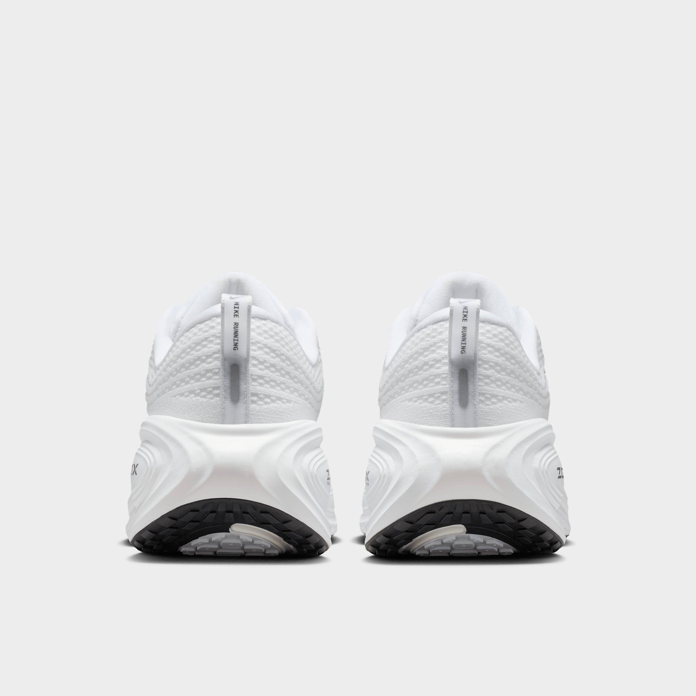 Men's Nithtke Vomero Plus Running Shoes - Part 1 - White/Dark Smoke Grey/Metallic Dark Grey/Black - Back view