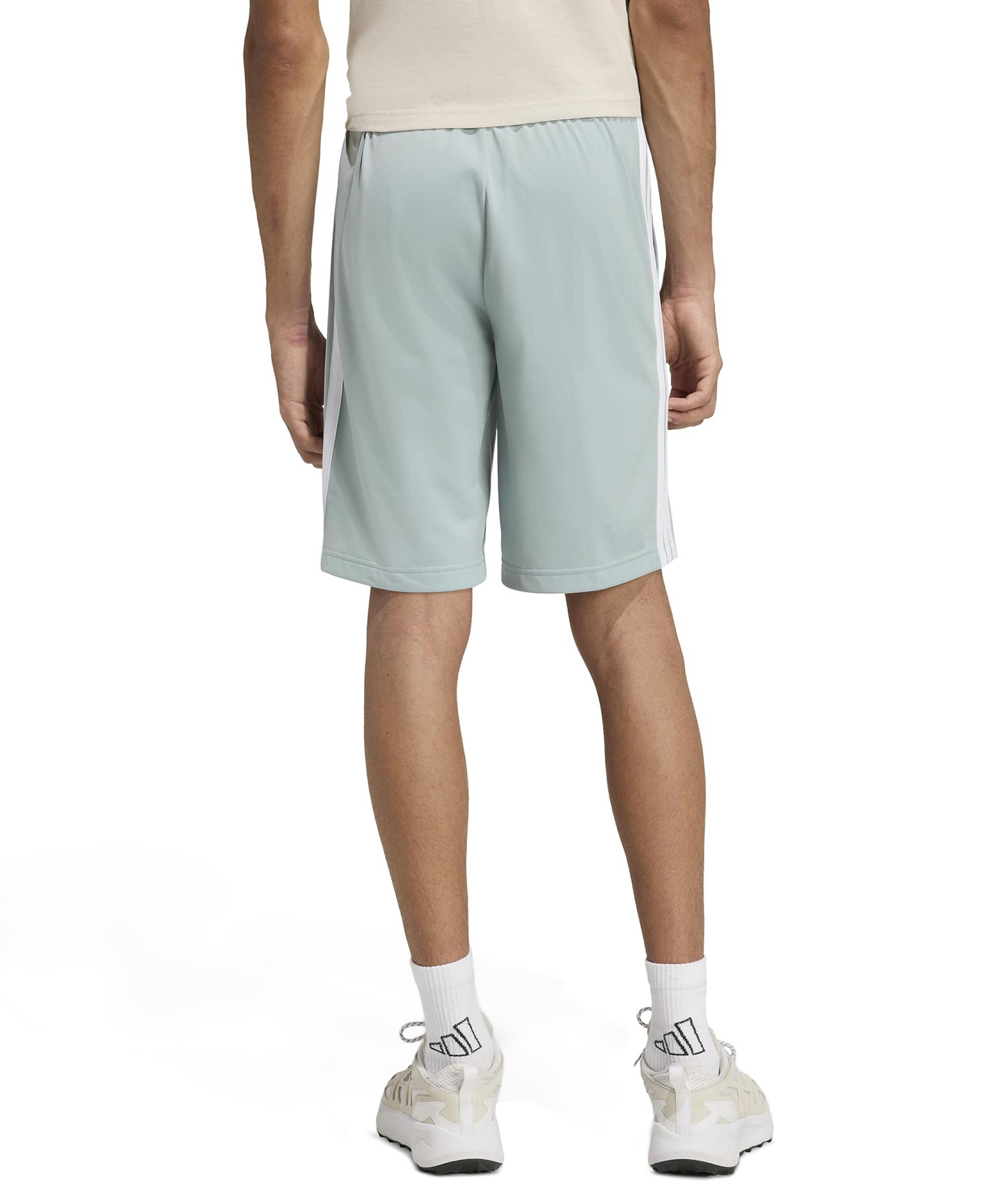adidas Men's Three-Stripes 10" Tricot Shorts - Wonder Sage