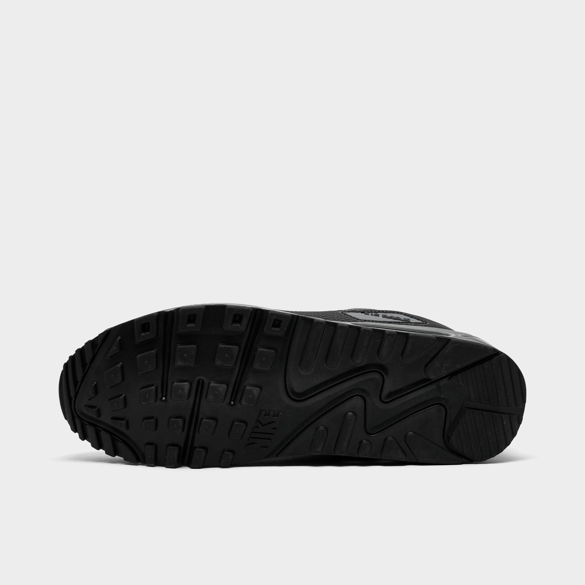 Men's Nithtke Air Max 90 Casual Shoes - Part 3 - Black/Black/Iron Grey/Cool Grey - Bottom view