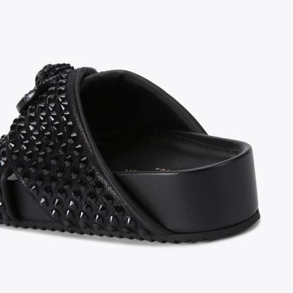 Kurt Geiger London Chelsea Drench Cross Strap Sandal - Black - view 4