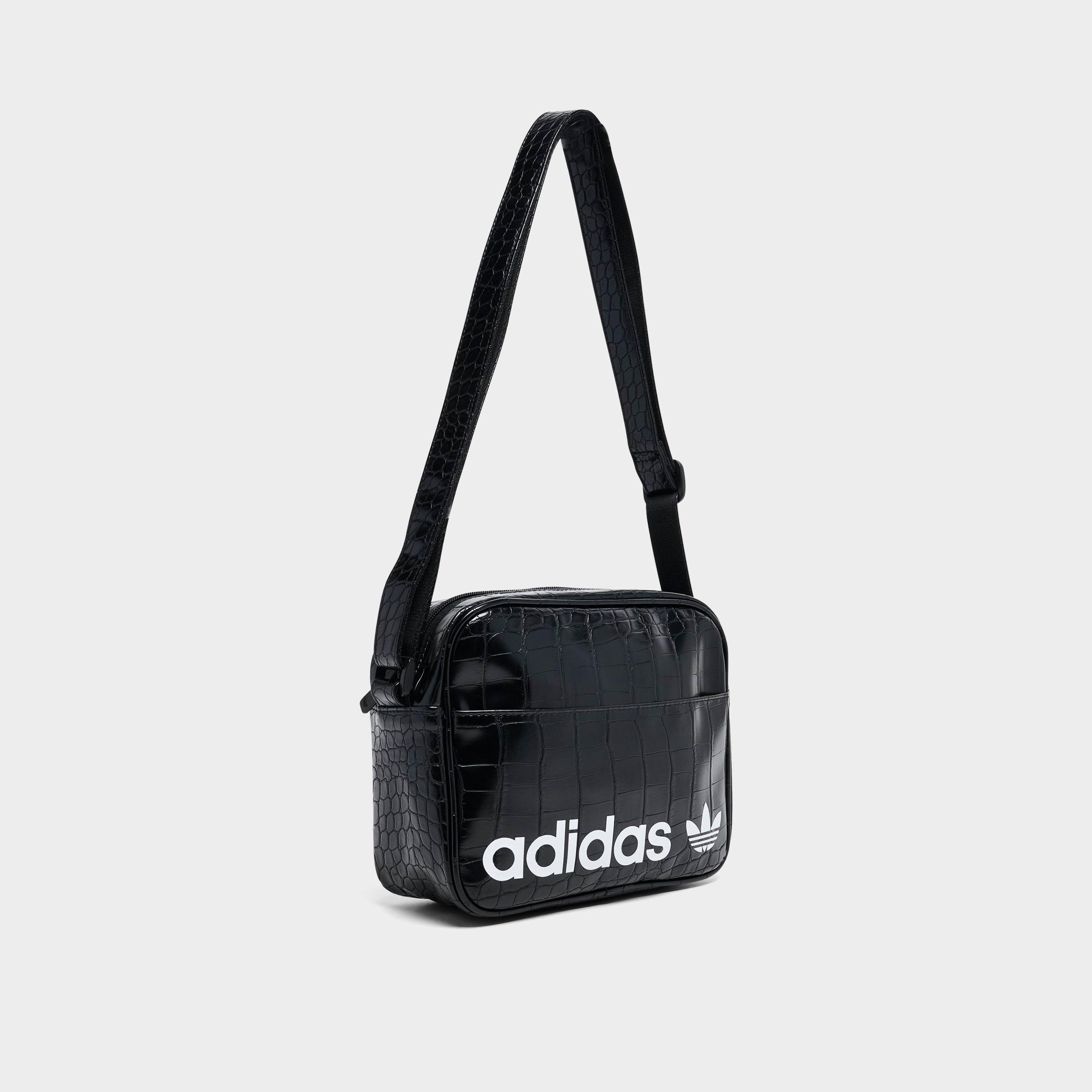adidas Originals Airliner Crossbody Bag - Black Croc