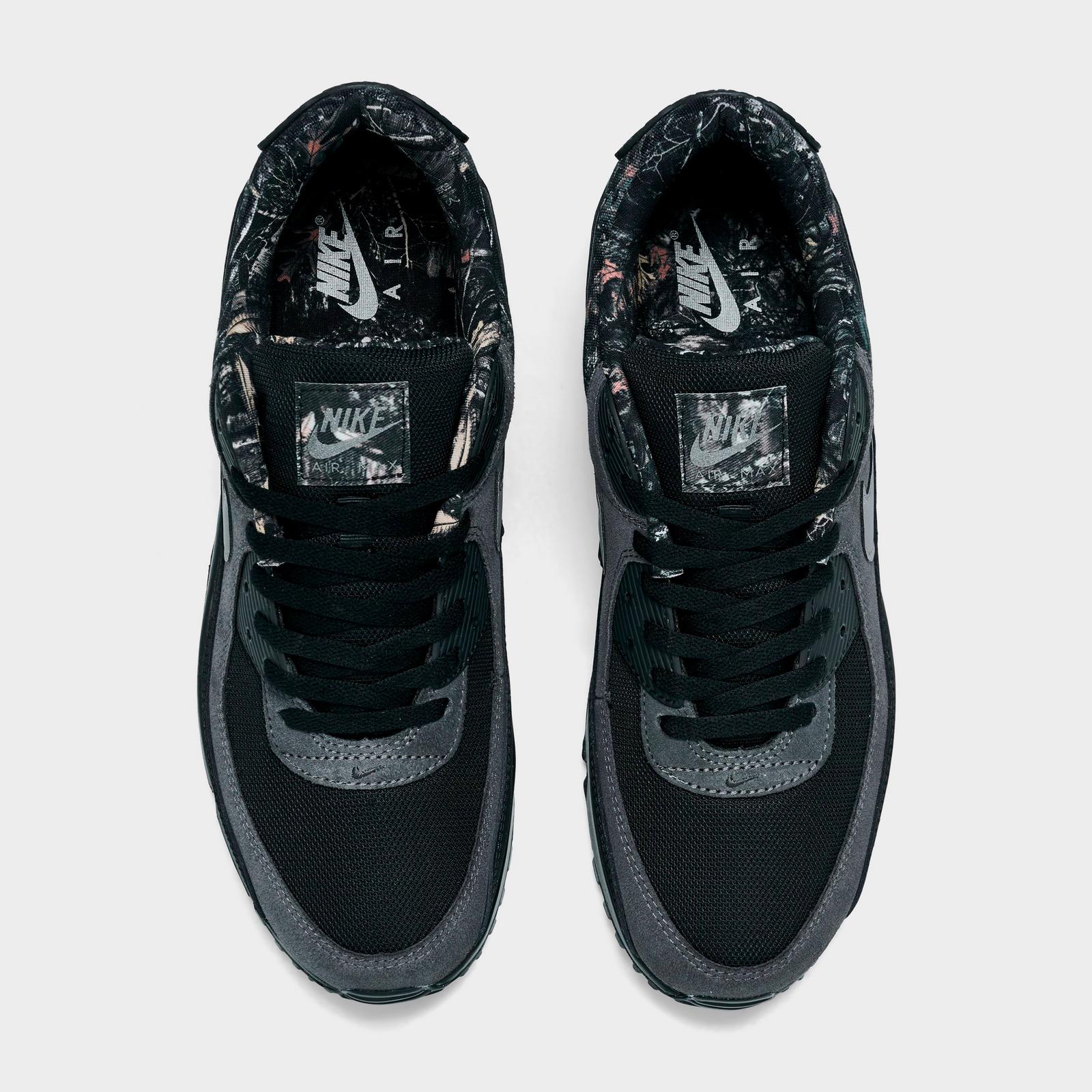 Men's Nike Air Max 90 Casual Shoes - Black/Reflective Silver/Anthracite (IQ0300-001)
