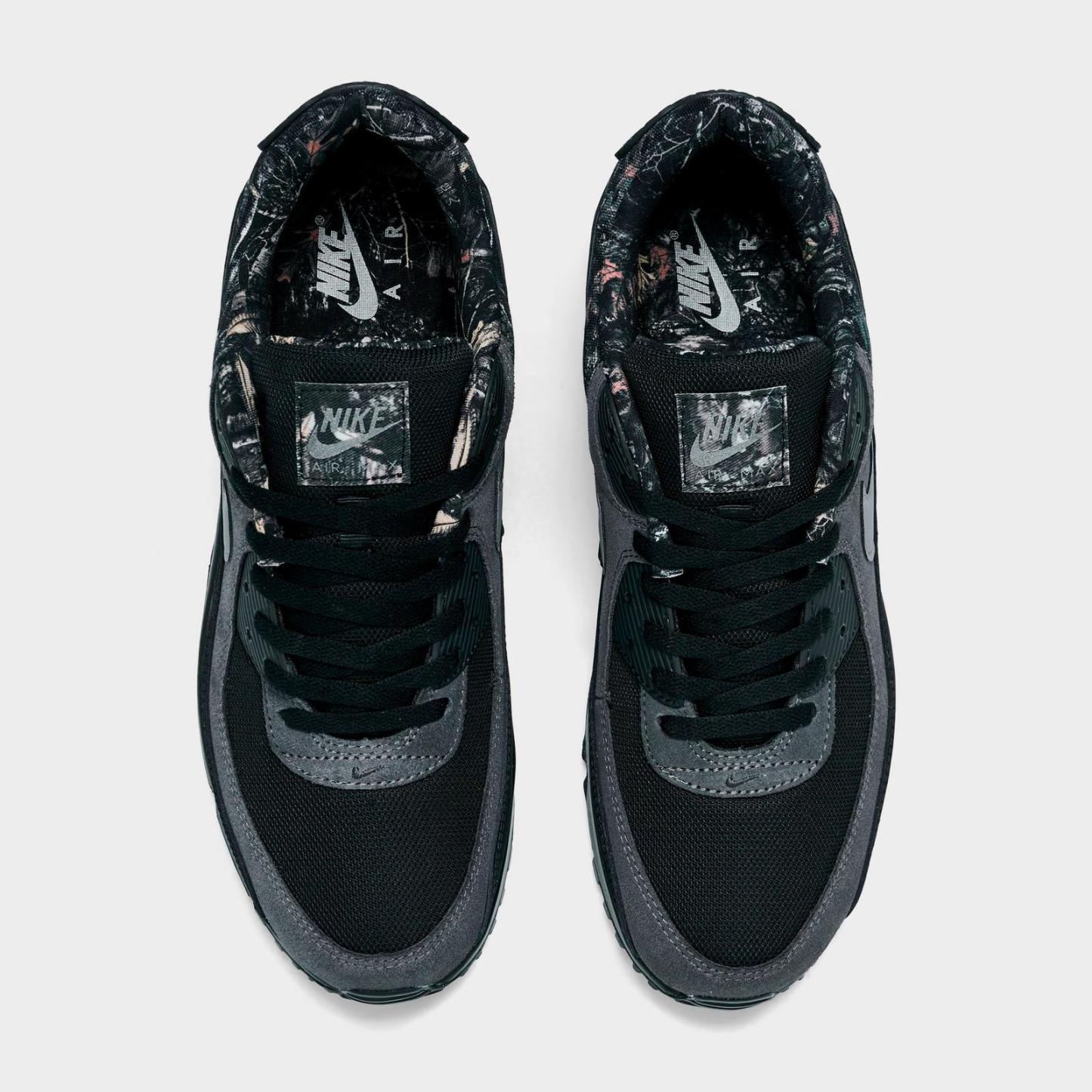 Men's Nike Air Max 90 Casual Shoes - Black/Reflective Silver/Anthracite (IQ0300-001)