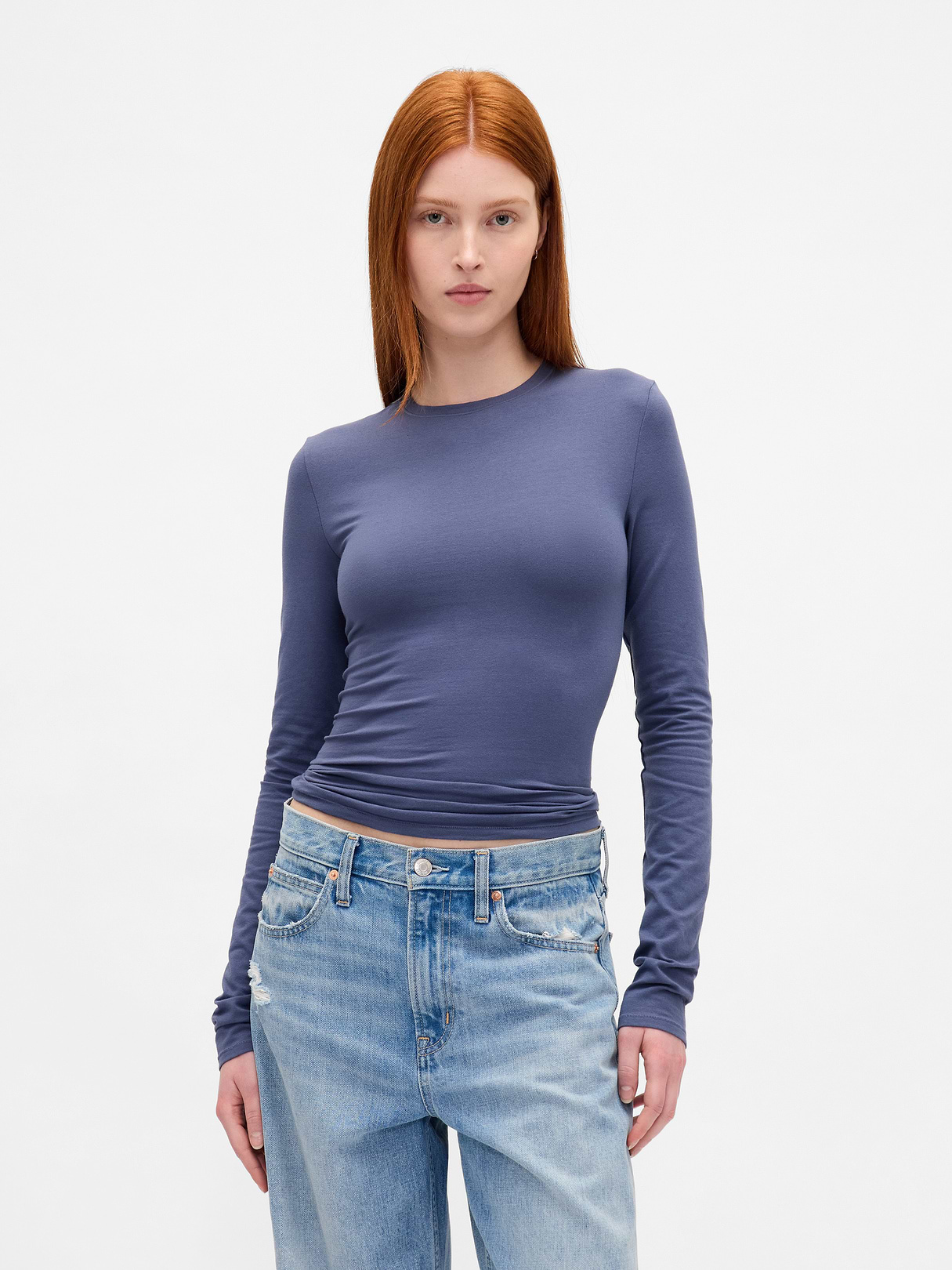 CloseKnit Jersey T-Shirt - Blue ridge