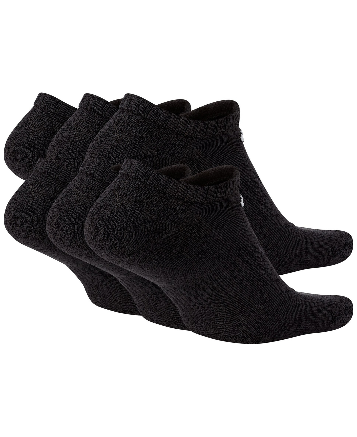 Nike Unisex Everyday Cushioned Training No-Show Socks, 6-Pack - Black