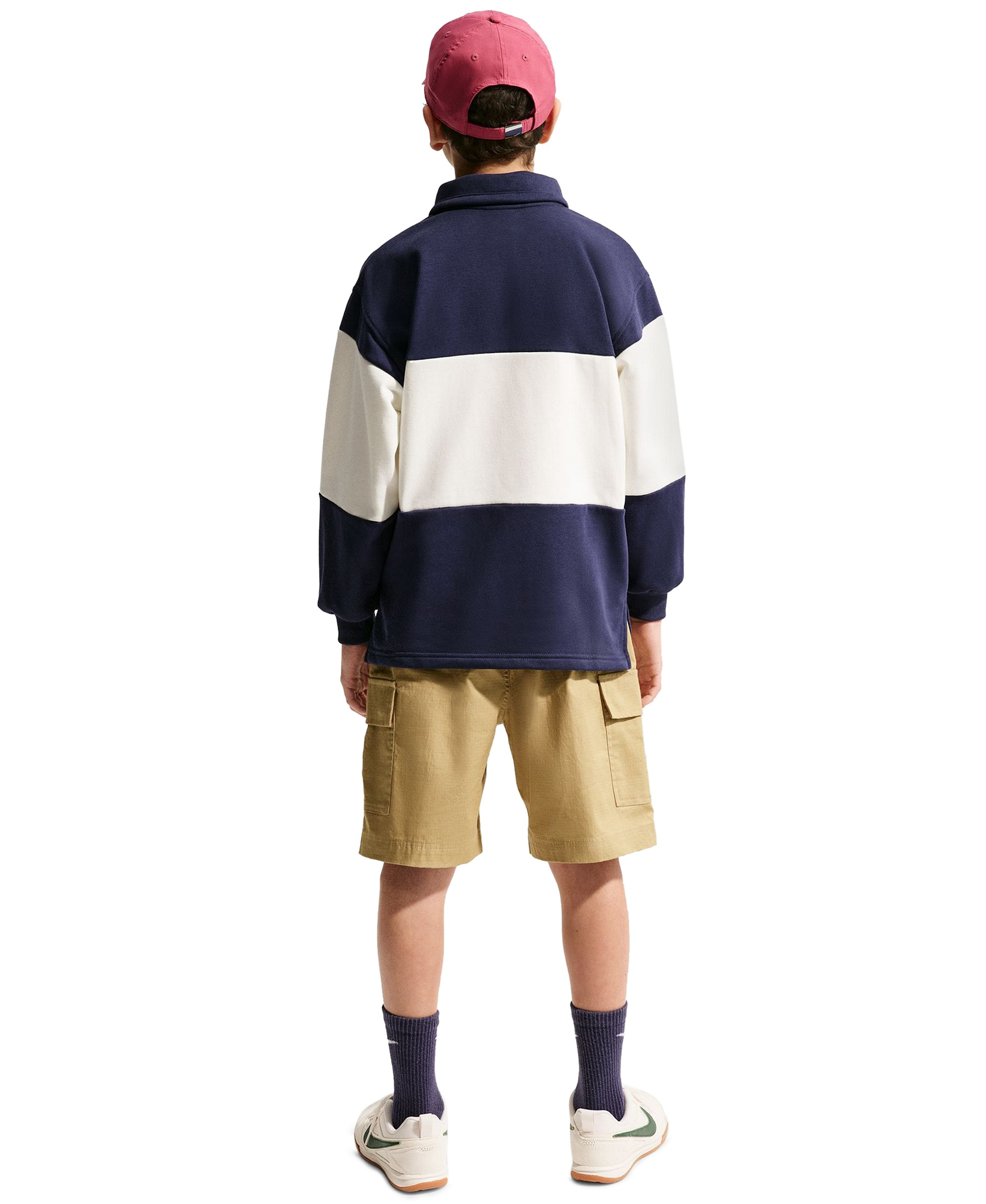 Nike Boys' 8-20 Sportswear Club Woven Cargo Shorts - Parachute Beige/White