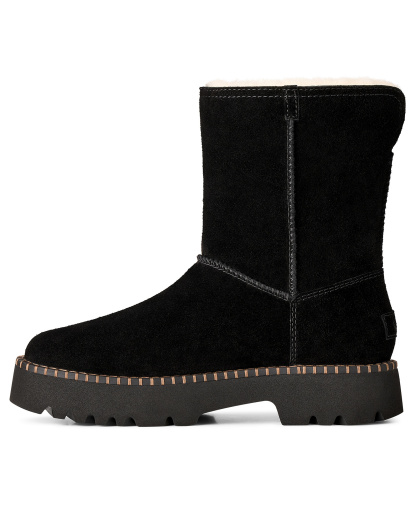 UGG® Women's Uptowner Round Toe Short Booties - Black