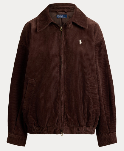 Polo Ralph Lauren Women's Bubble Relaxed-Fit Corduroy Jacket - Brown