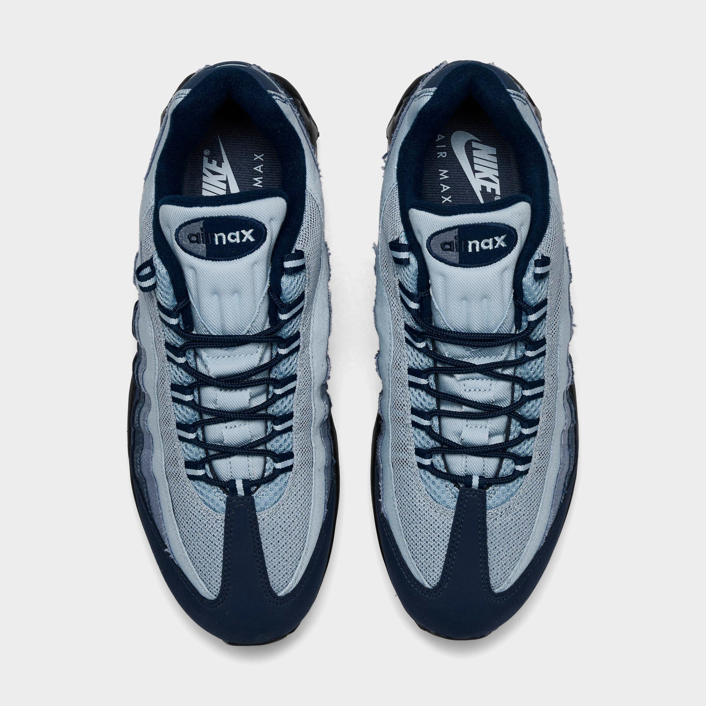 Men's Nithtke Air Max 95 Big Bubble Scorpion Casual Shoes - Part 3 - Ashen Slate/Midnight Navy/Light Armory Blue/Light Armory Blue - Top view