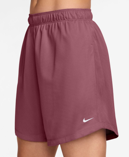 Nike Women's Attack Dri-FIT Mid-Rise Shorts - Pink Smoke/Pink Rise/White