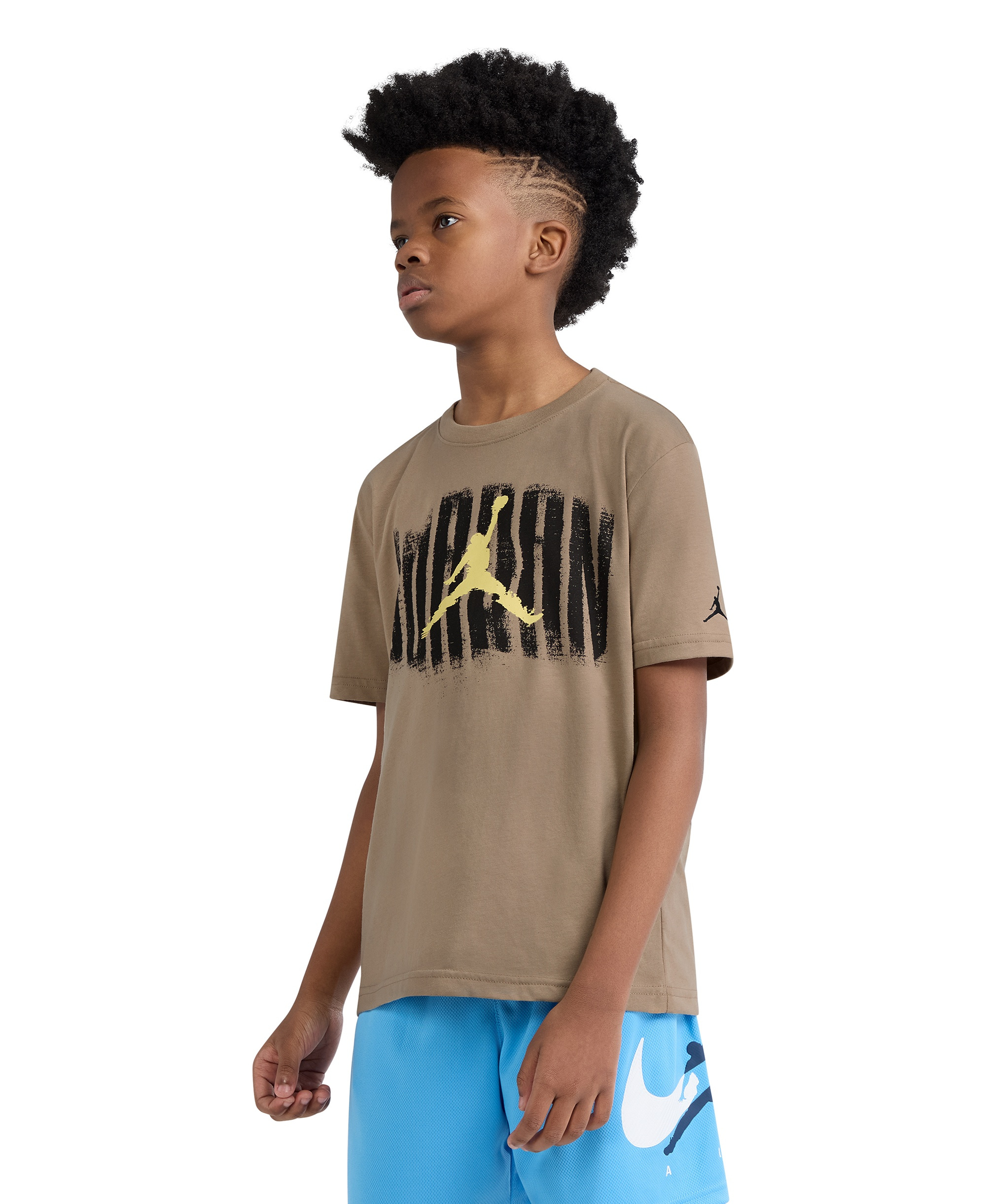 Jordan Boys' 8-20 Distressed Short-Sleeve T-Shirt - Light Brown
