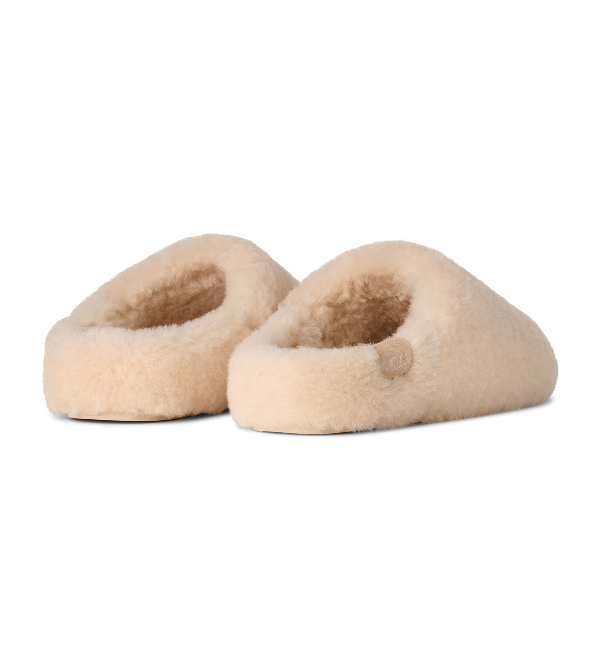 UGG® Women's Elea Fluffed Slip-On Slippers - Natural