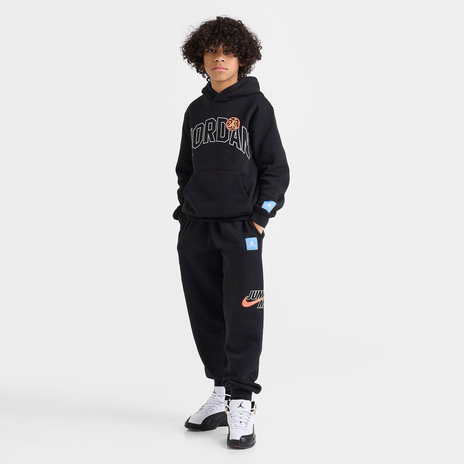 Big Kids' Jordan MVP Dynasty Patch Jogger Pants - Black - view 2