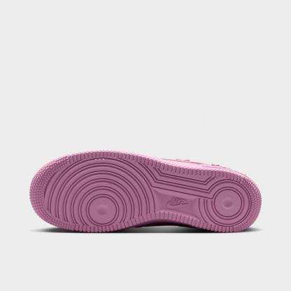 Women's Nithtke Air Force 1 '07 "Florette" Casual Shoes - Pink Rise/Pink Foam/Metallic Silver/Pink Rise - Bottom view