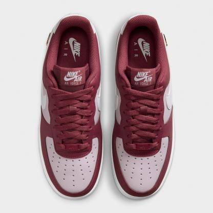 Women's Nithtke Air Force 1 '07 SE Casual Shoes - Pink Smoke/Bleached Lilac/Metallic Gold/White - Top view