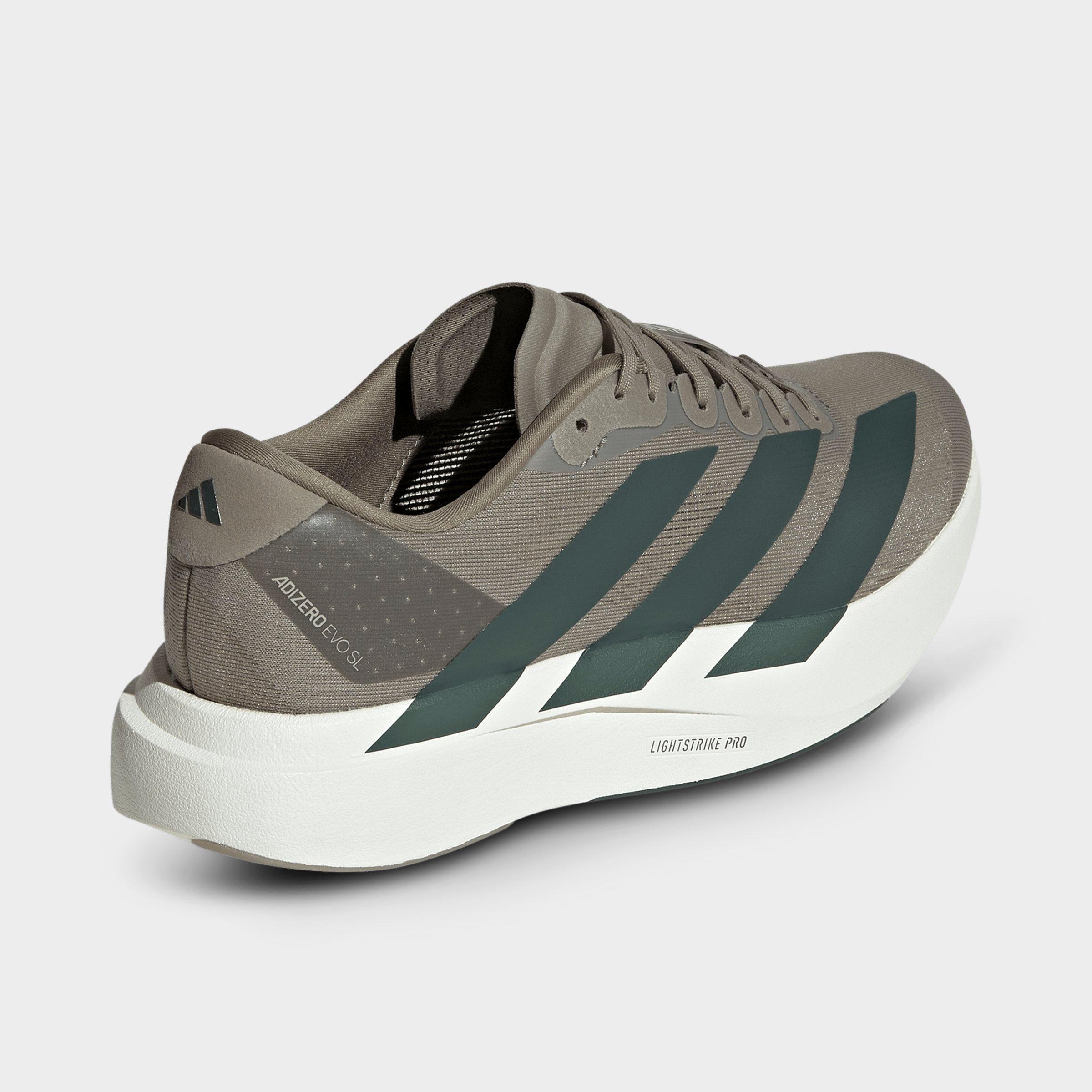 Men's adidas Adizero EVO SL Running Shoes - Part 1 - Clay/Legend Ivy/Light Brown - Back view