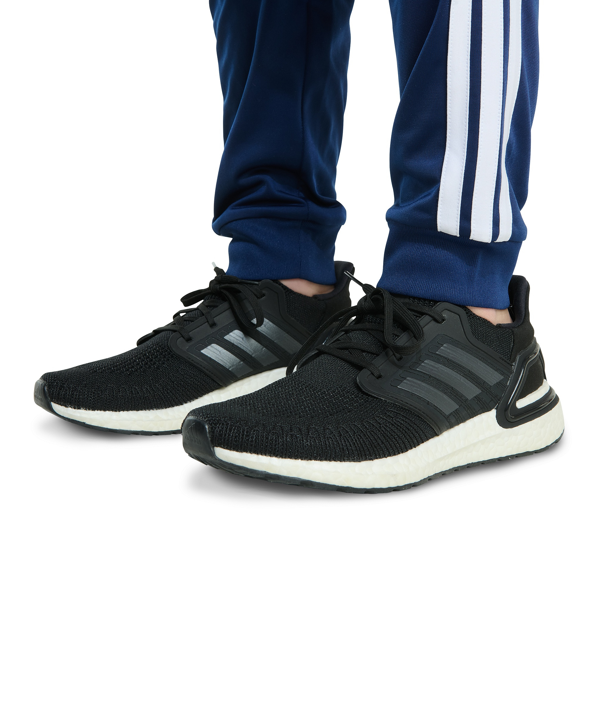 adidas Big Boys Elastic-Waistband Essential 3-Stripe Jogger Pants - Dark Blue