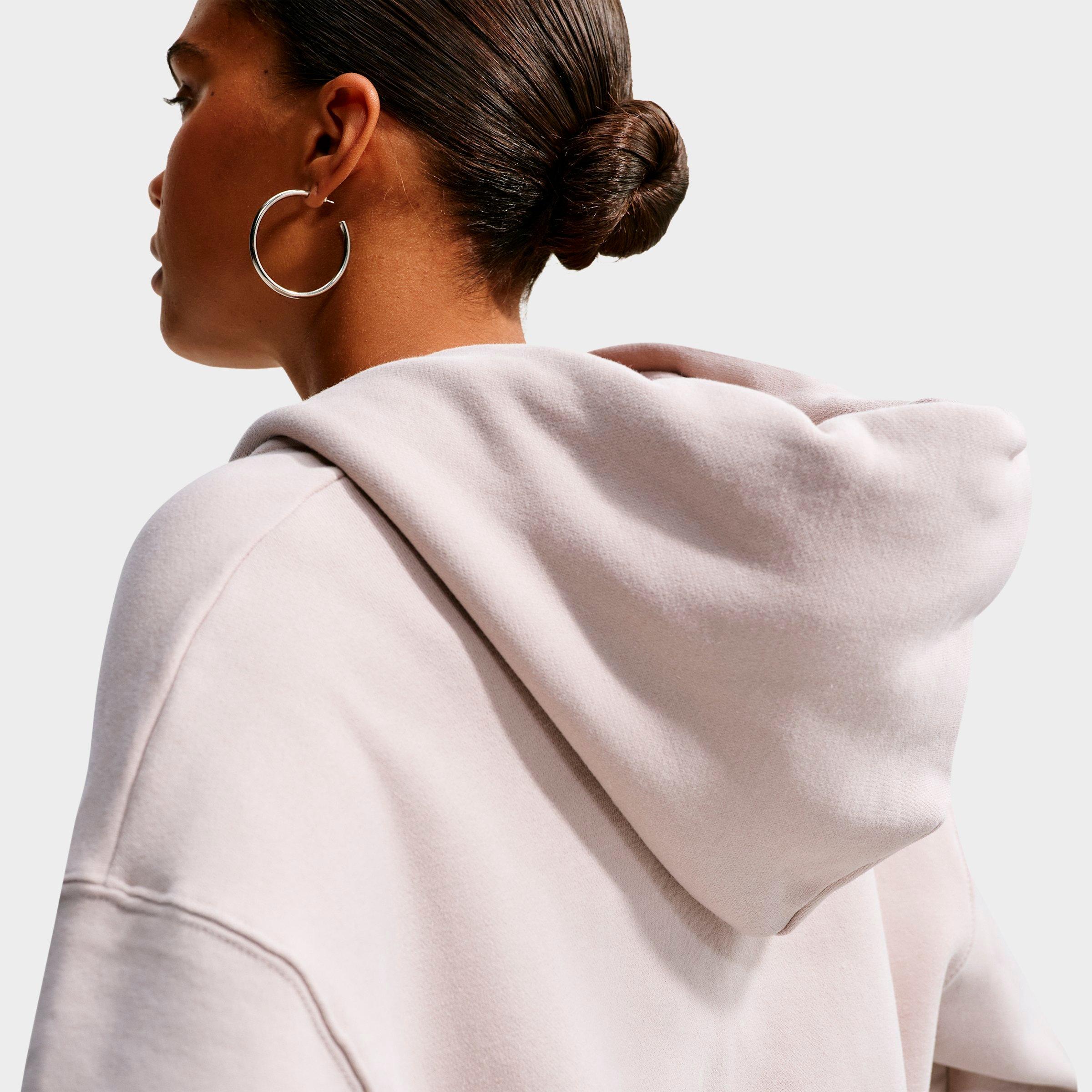 Women's Nithtke Studio Fleece Medium-Weight Oversized Cropped Full-Zip Hoodie - Cream II/Sail