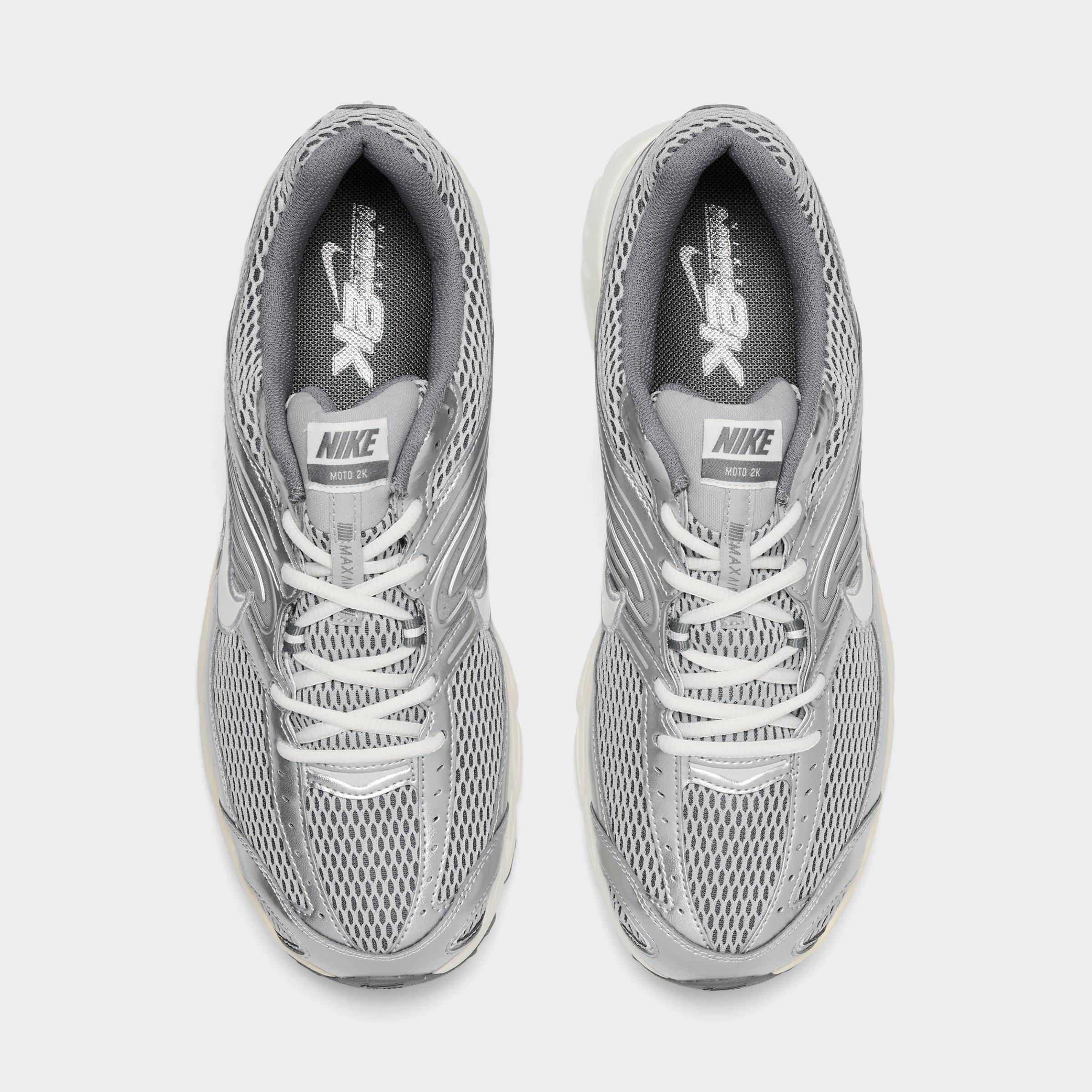 Men's Nithtke Air Max Moto 2K Casual Shoes - Light Smoke Grey/Sail/Cool Grey/Coconut Milk/Metallic Silver - Top view